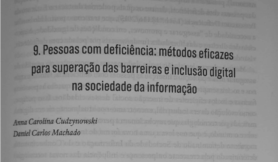 ARTIGO: PESSOAS COM DEFICIÊNCIA - MÉTODOS EFICAZES PARA SUPERAÇÃO DAS BARREIRAS E INCLUSÃO DIGITAL NA SOCIEDADE DA INFORMAÇÃO